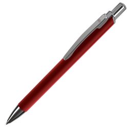 Ручка шариковая WORK (красный, серебристый)