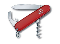 Нож перочинный VICTORINOX Waiter, 84 мм, 9 функций, красный 601167