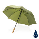 Автоматический зонт-трость с бамбуковой рукояткой Impact из RPET AWARE™ d103 см (арт P850.657)