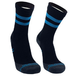 Водонепроницаемые носки Running Lite, черные с голубым