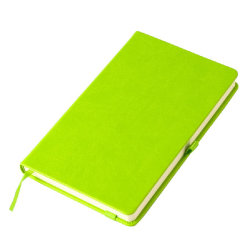 Ежедневник недатированный HAMILTON, A5, ярко-зеленый, кремовый блок (зеленый)
