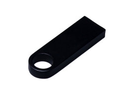 USB 3.0-флешка на 16 Гб с мини чипом и круглым отверстием, черный