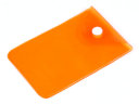 Прозрачный кармашек PVC, оранжевый цвет