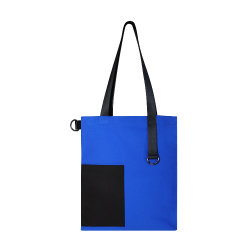 Шоппер Superbag Color, синий с чёрным