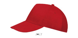 Кепка BUZZ с 5 клиньями (красный)
