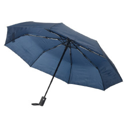 Ветроустойчивый складной зонт-автомат PLOPP (тёмно-синий)
