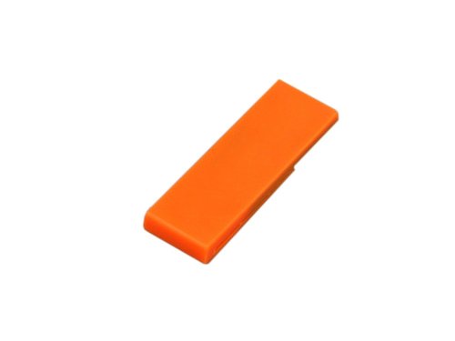 Флешка промо в виде скрепки, 64 Гб, оранжевый
