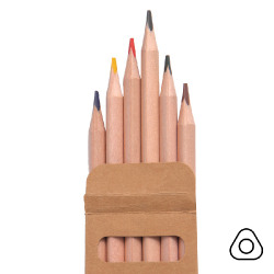 Набор цветных карандашей KINDERLINE small,6 цветов (бежевый)