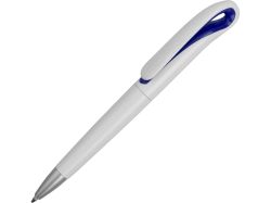 Ручка шариковая Swansea, белый/ярко-синий, синие чернила