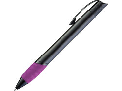 Ручка шариковая металлическая OPERA M, фуксия/черный