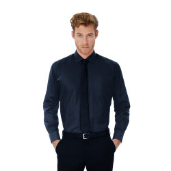 Рубашка мужская с длинным рукавом Smart LSL/men, темно-синий