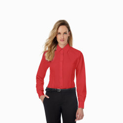 Рубашка женская с длинным рукавом Smart LSL/women, темно-красный