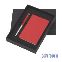 Подарочный набор "Корсика", покрытие soft touch, красный