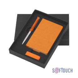 Подарочный набор "Сан-ремо", покрытие soft touch, оранжевый