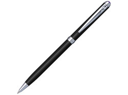 Ручка шариковая Pierre Cardin SLIM с поворотным механизмом, черный/серебро