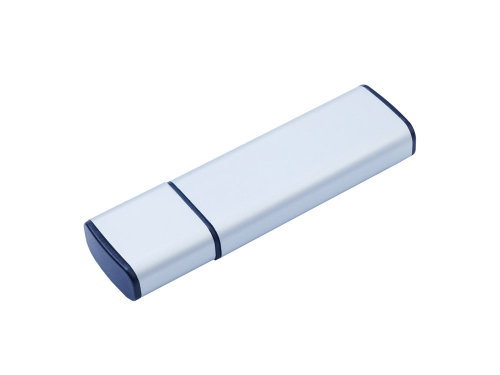 USB-флешка металлическая на 32ГБ 3.0 с колпачком, серебро