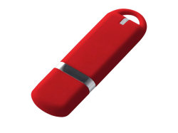 USB-флешка на 32 ГБ 3.0 USB, с покрытием soft-touch, красный