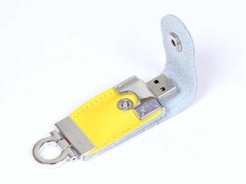 USB-флешка на 16 Гб в виде брелка, желтый