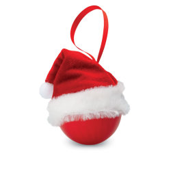 Рождественский шар в колпаке Д (красный)