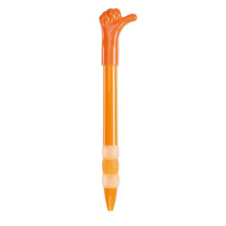 Ручка шариковая с рукой (оранжевый)