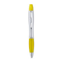 Ручка шариковая 2 в 1 (желтый)