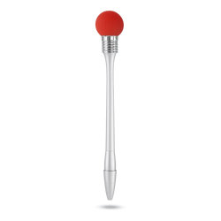 Ручка шариковая с лампочкой (красный)