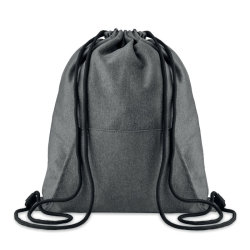 Рюкзак с карманом (черный)