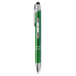 Ручка стилус алюминиевая с подс (зеленый-зеленый)