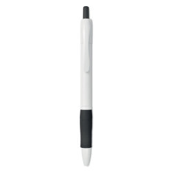 Ручка шариковая с резиновым обх (черный)