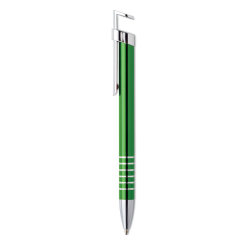 Ручка алюминиевая с подставкой (зеленый-зеленый)