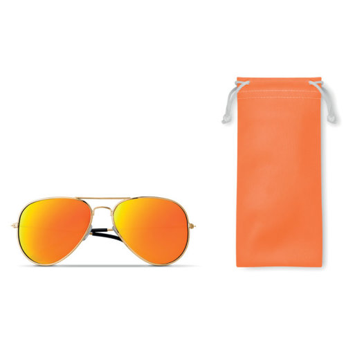 Солнцезащитные очки в чехле из (оранжевый)