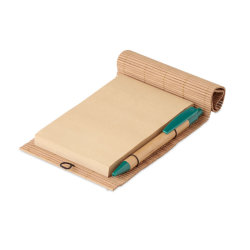 Блокнот бамбуковый с ручкой (древесный)