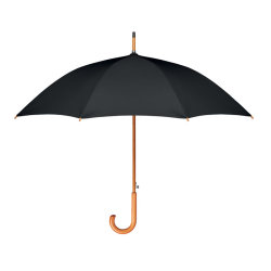 Зонт трость из эпонжа 23,5 дюйм (черный)