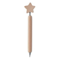 Деревянная ручка со звездочкой (древесный)