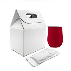 Набор Coffee Box c кофером софт-тач CO12s, красный
