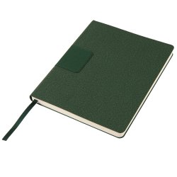 Бизнес-блокнот "Tweedi", 150х180 мм, темно-зеленый, кремовая бумага, гибкая обложка, в линейку (темно-зеленый)