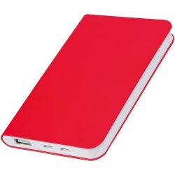 Универсальный аккумулятор "Silki" (5000mAh),красный, 7,5х12,1х1,1см, искусственная кожа,плас (красный)