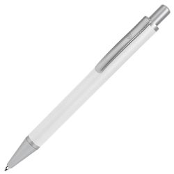 Ручка шариковая CLASSIC (белый, серебристый)