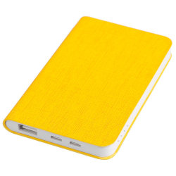 Универсальный аккумулятор "Provence" (5000mAh),желтый, 7,5х12,1х1,1см, искусственная кожа,пл (желтый)
