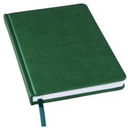 Ежедневник недатированный Bliss, А5,  темно-зеленый, белый блок, без обреза (темно-зеленый)