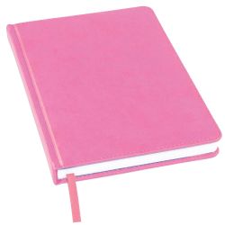 Ежедневник недатированный Bliss, А5,  розовый, белый блок, без обреза (розовый)