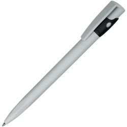 Ручка шариковая из экопластика KIKI ECOLINE (серый, черный)