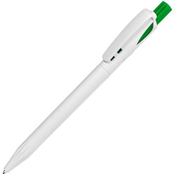 Ручка шариковая TWIN WHITE (белый, ярко-зеленый)