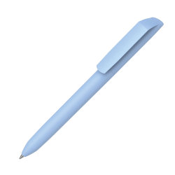 Ручка шариковая FLOW PURE, покрытие soft touch (светло-голубой)