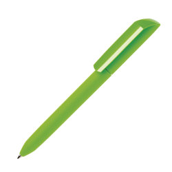 Ручка шариковая FLOW PURE, покрытие soft touch (неоновый зеленый)