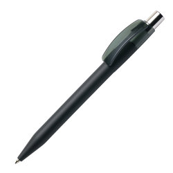 Ручка шариковая PIXEL, покрытие soft touch (темно-серый)