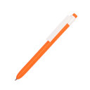 Ручка шариковая RETRO, пластик (оранжевый, белый)