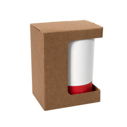 Коробка для кружки 26700, 23501, размер 11,9х8,6х15,2 см, микрогофрокартон, коричневый (коричневый)