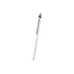 Ручка со стилусом из антибактерильного пластика, белый