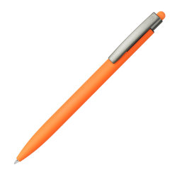 ELLE SOFT, ручка шариковая, оранжевый, металл, синие чернила (оранжевый)